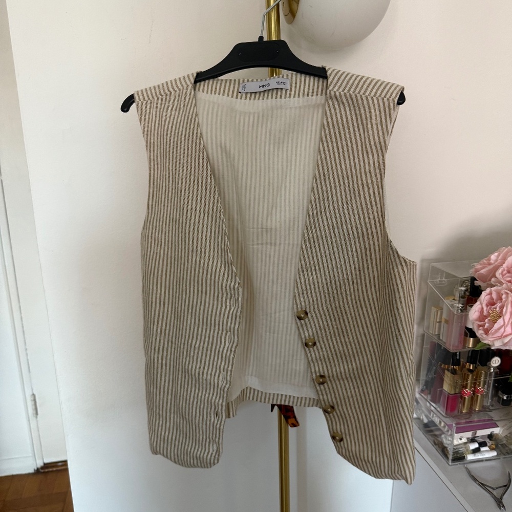 Mango striped vest